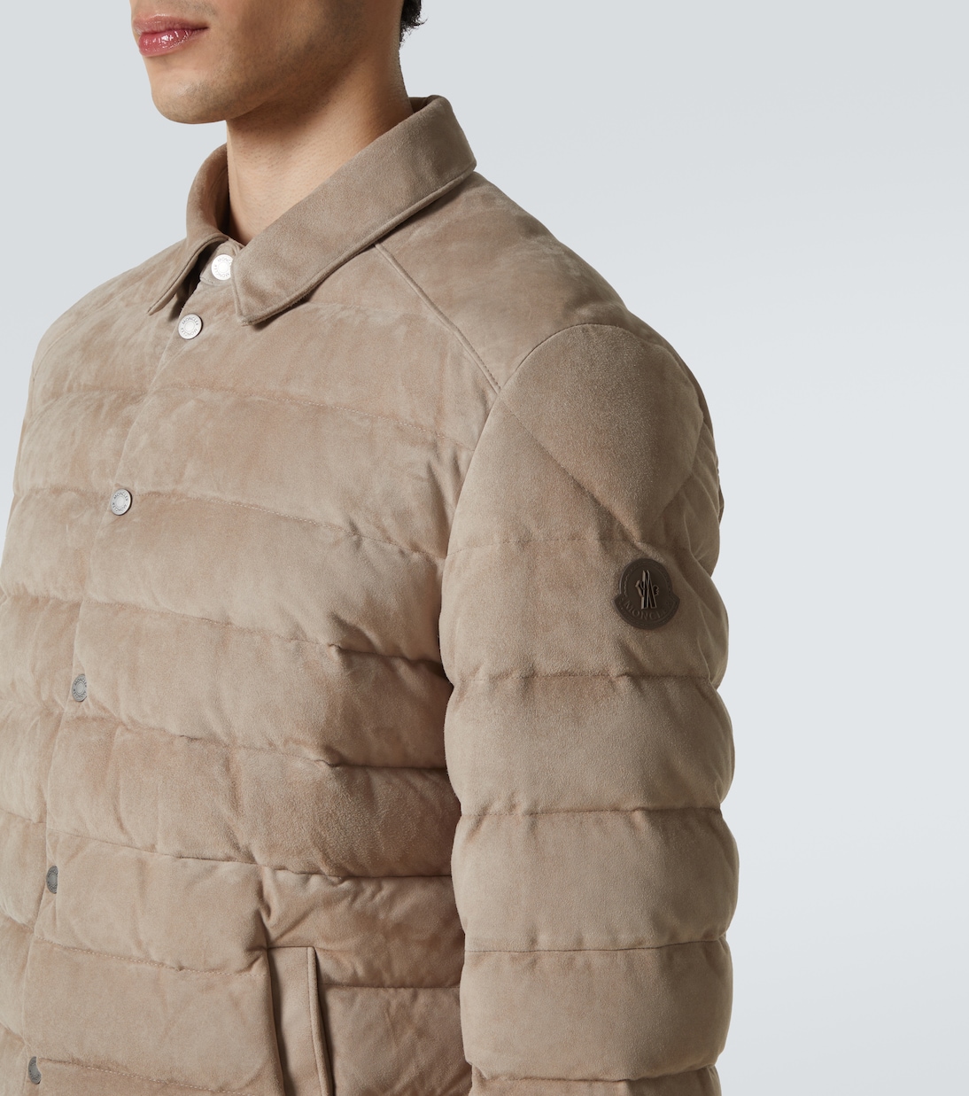 Piumino Etale in suede | Moncler