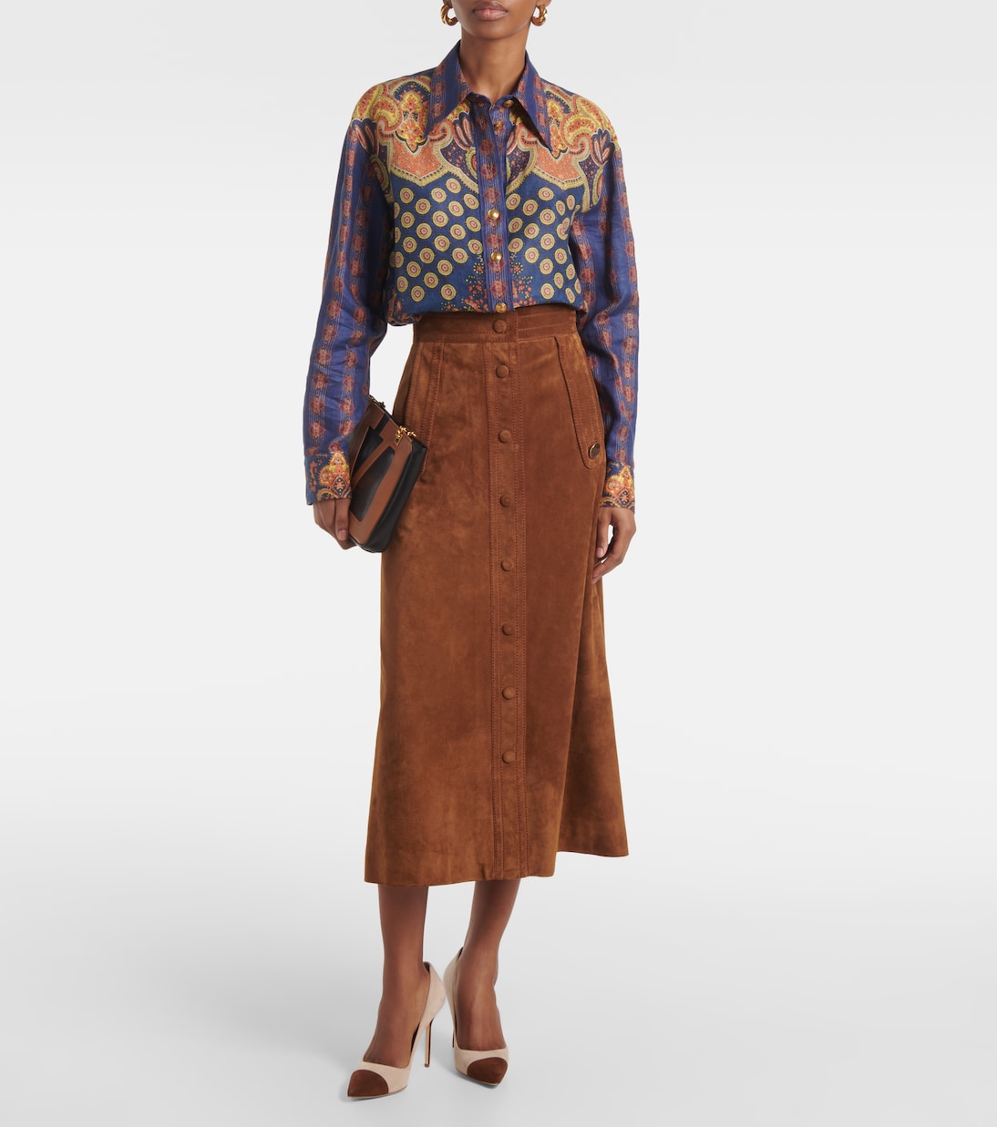 Stivaletti eleganti MANOLO BLAHNIK Capcour 105 in pelle scamosciata per un look giovane e alla moda