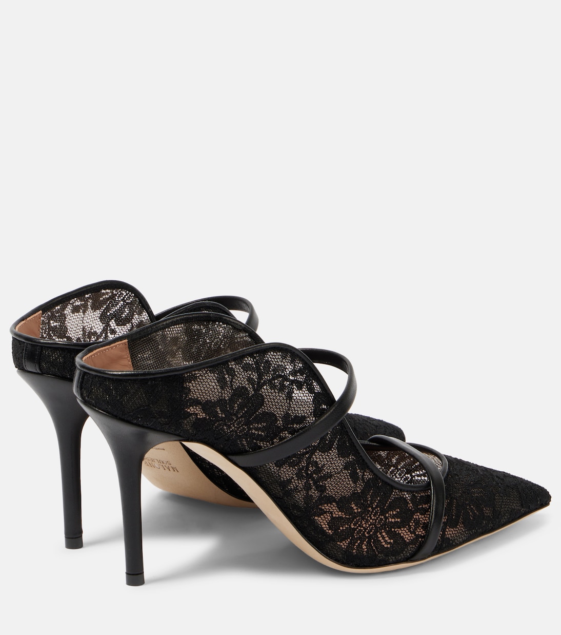 Mules Maureen 85 mit Spitze und Leder | Malone Souliers