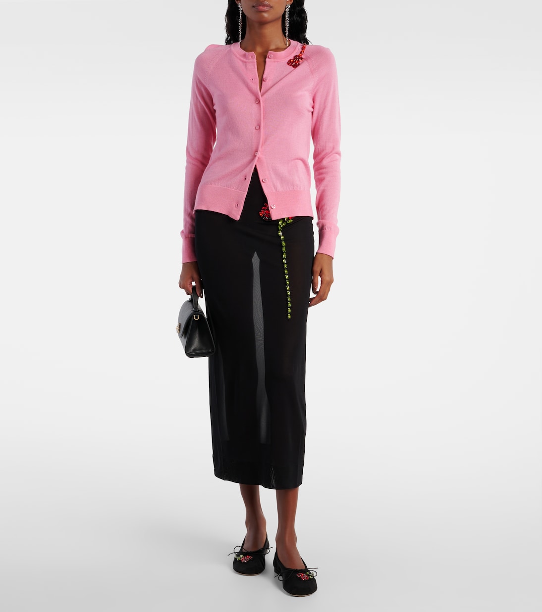 Verzierter Bleistiftrock aus Mesh | Simone Rocha