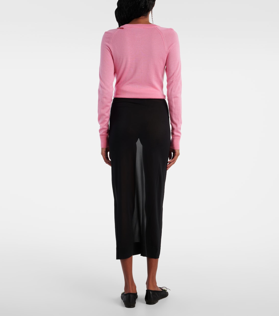 Verzierter Bleistiftrock aus Mesh | Simone Rocha