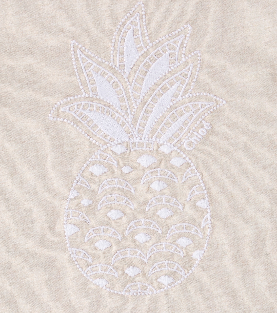 Camiseta en jersey de algodón bordada | Chloé Kids
