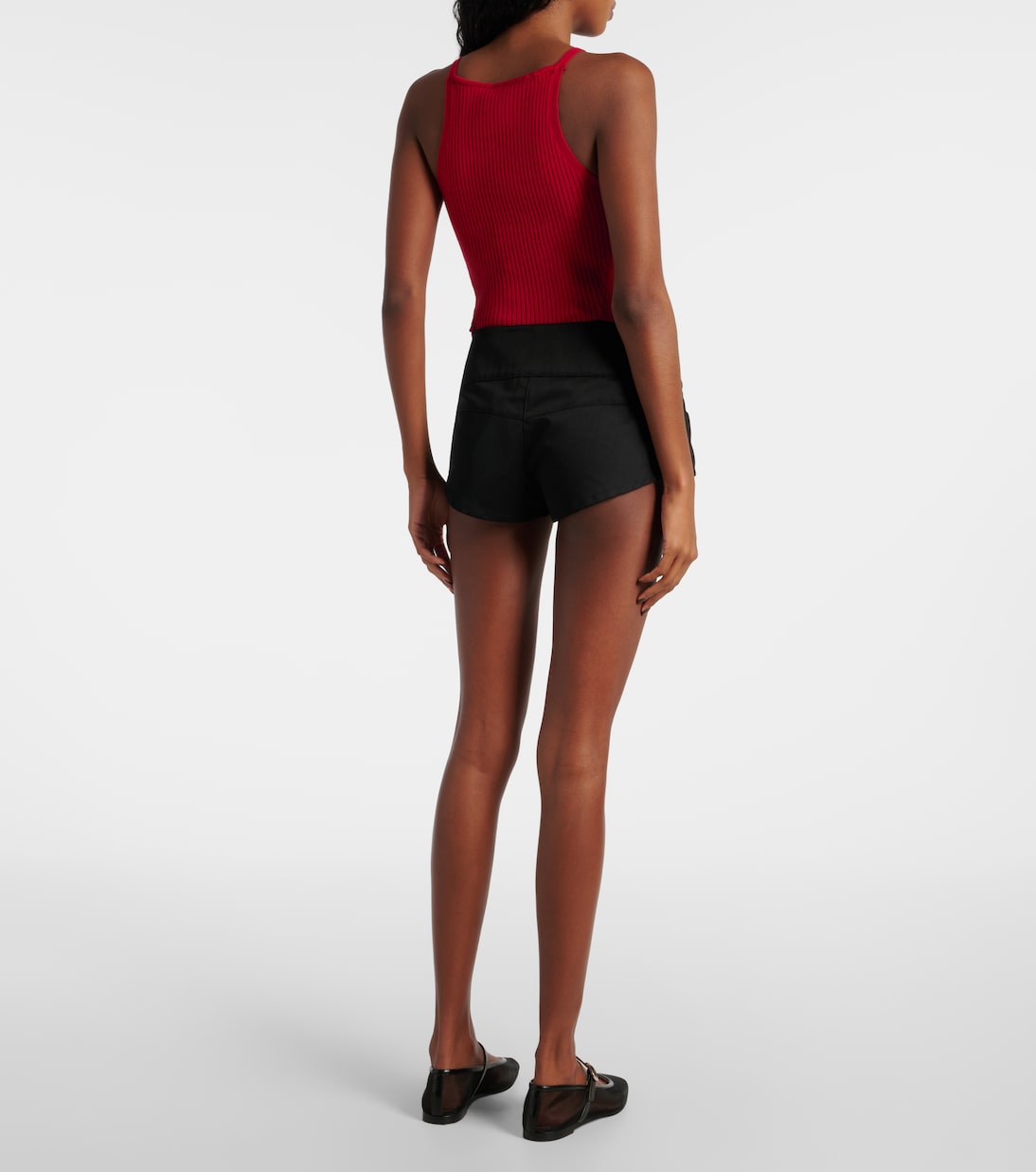 Shorts in canvas a vita bassa | Courrèges