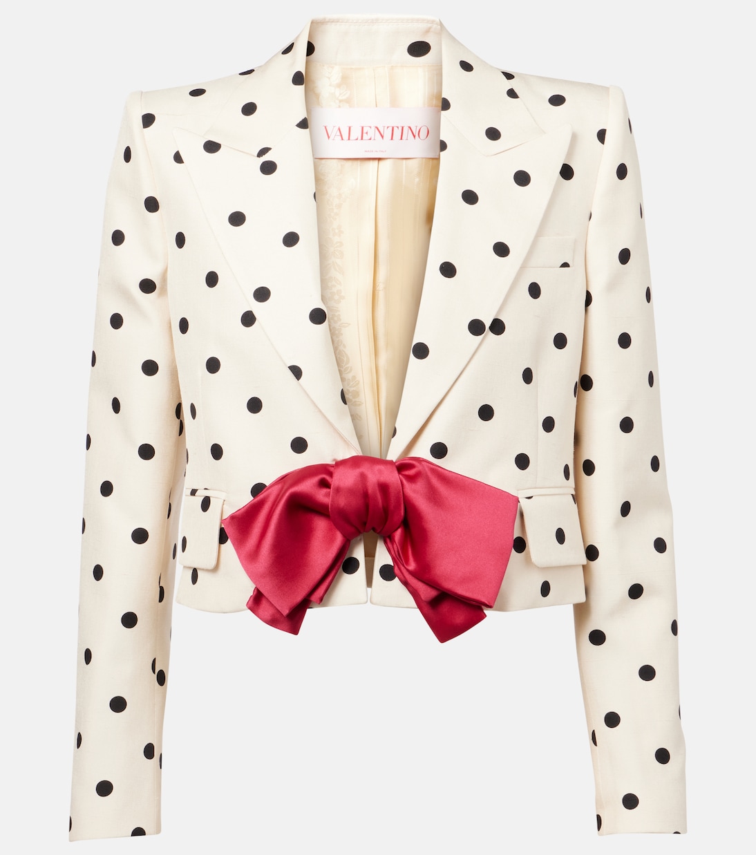 Cropped-Blazer aus Seide | Valentino