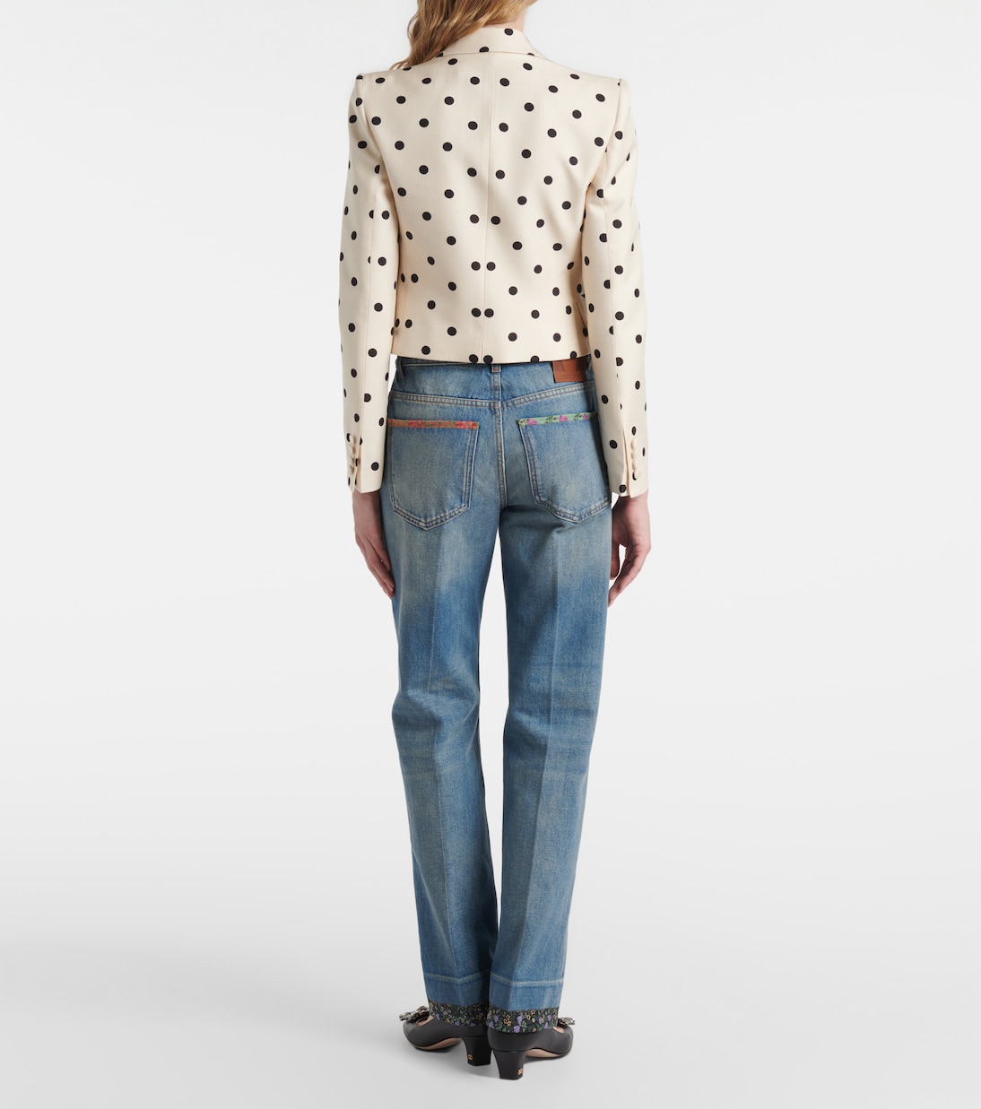 Cropped-Blazer aus Seide | Valentino