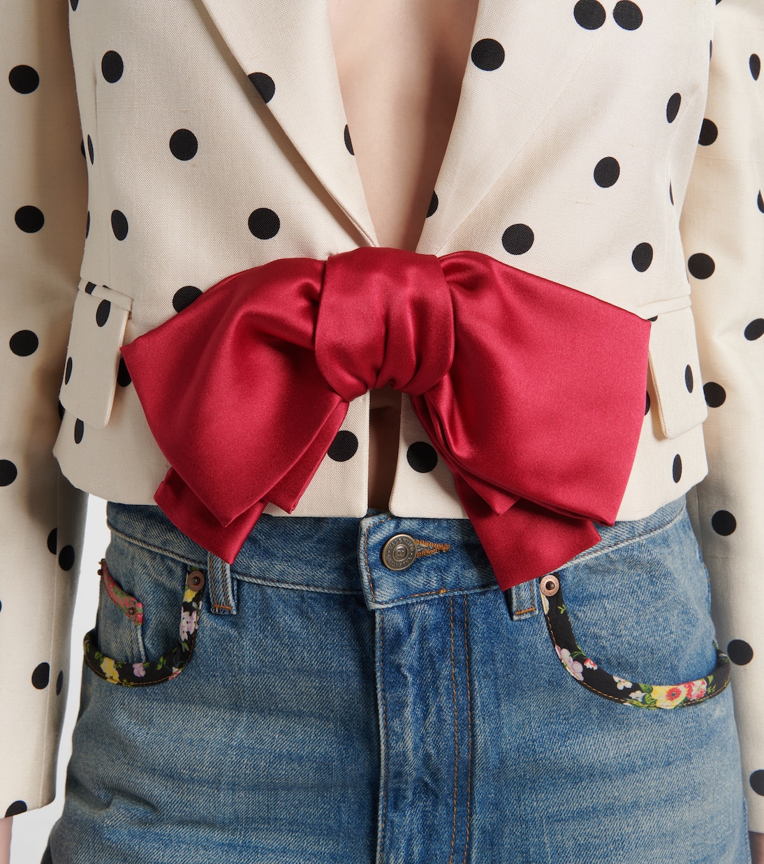 Cropped-Blazer aus Seide | Valentino