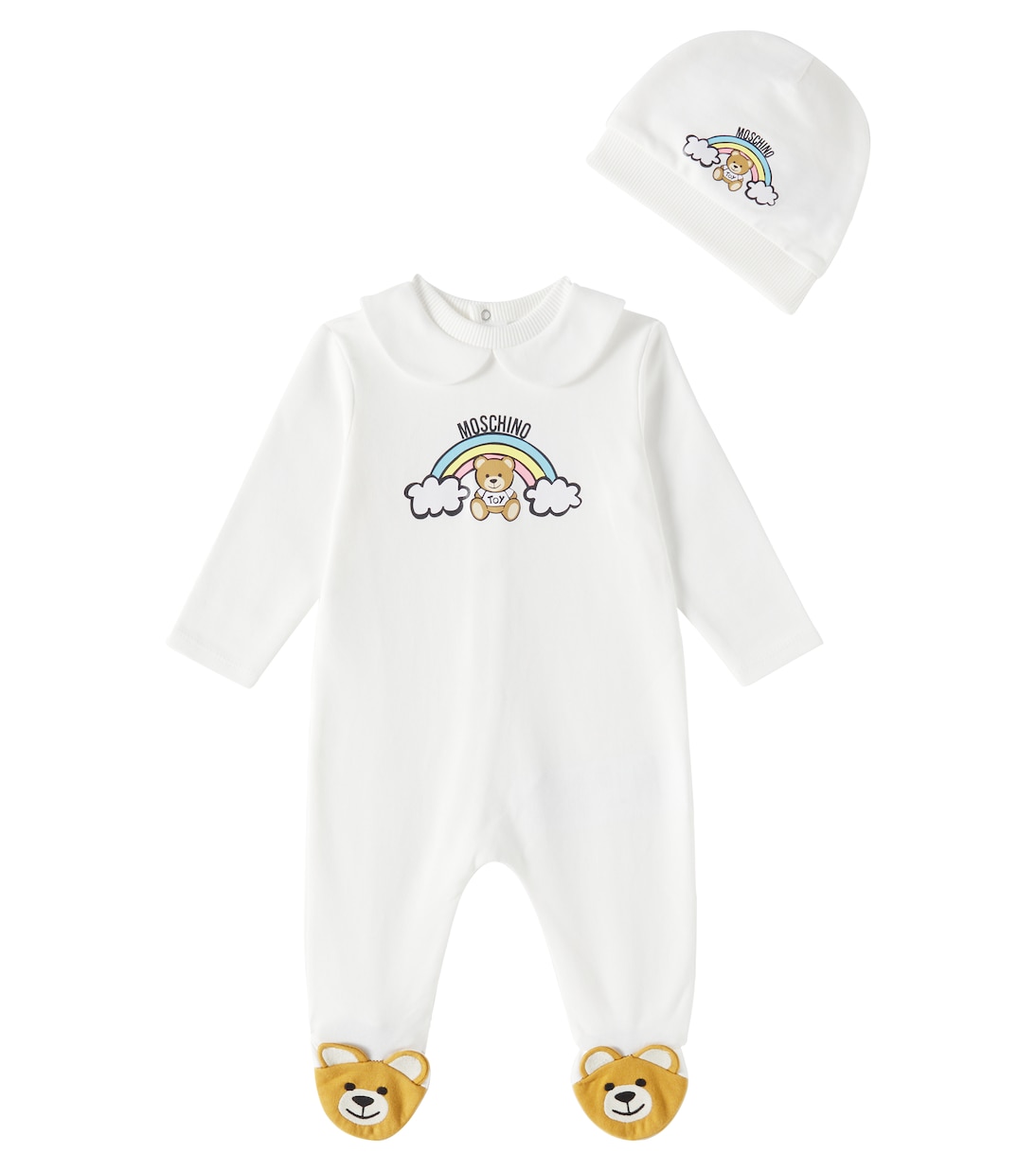 Bébé – Set grenouillère, body et bonnet | Moschino Kids