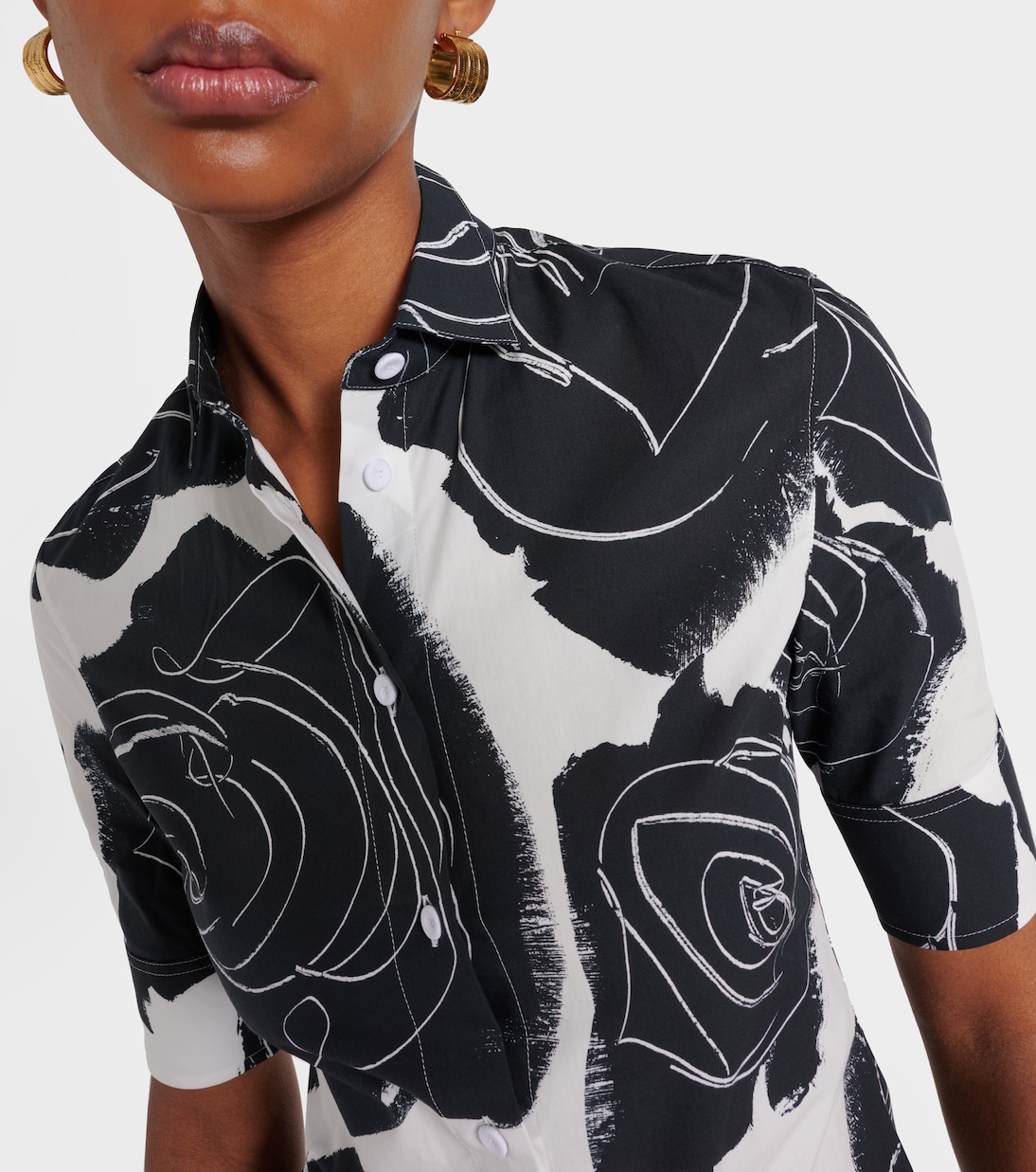 Camicia in popeline di cotone con stampa | Marni