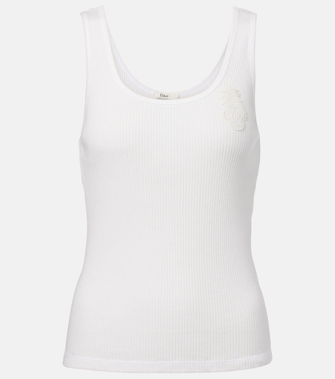 Top en coton à logo | Chloé