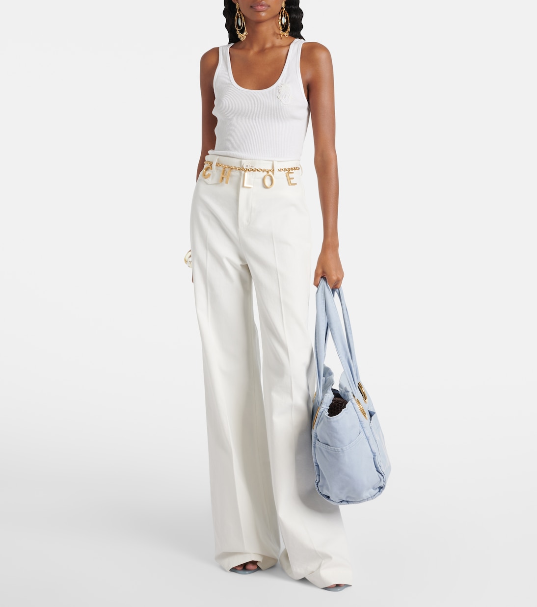 Top en coton à logo | Chloé