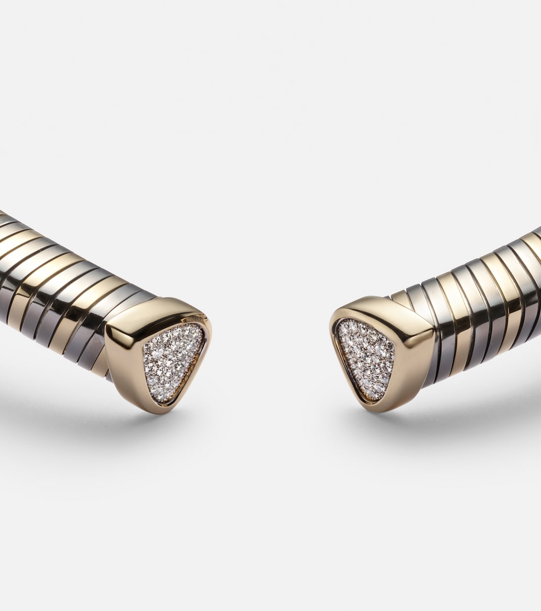 Trisola 18kt gold necklace with diamonds | Marina B