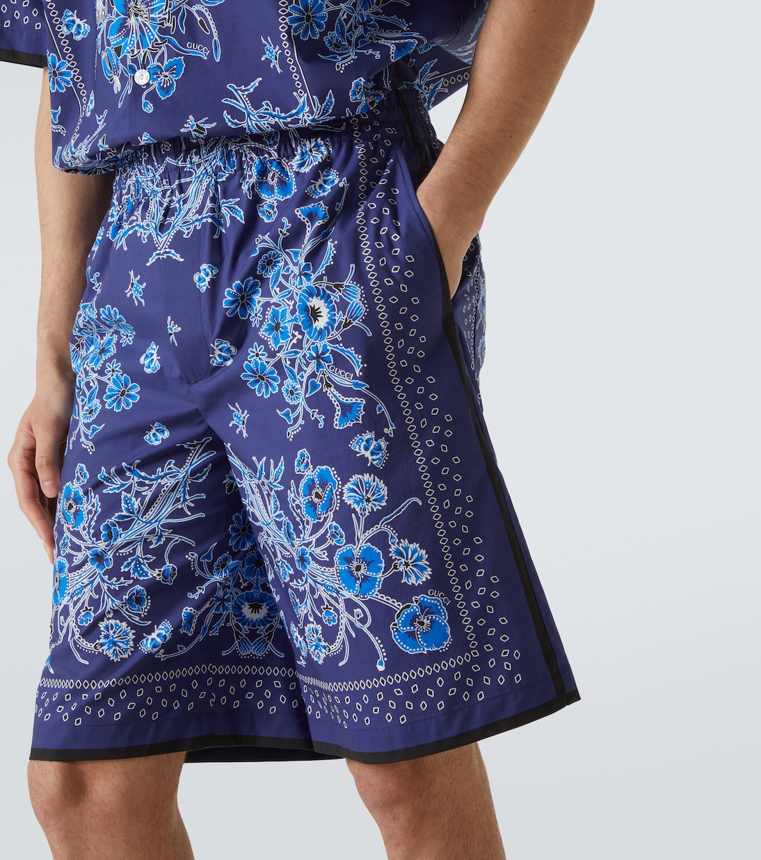 Floral cotton Bermuda shorts | Gucci