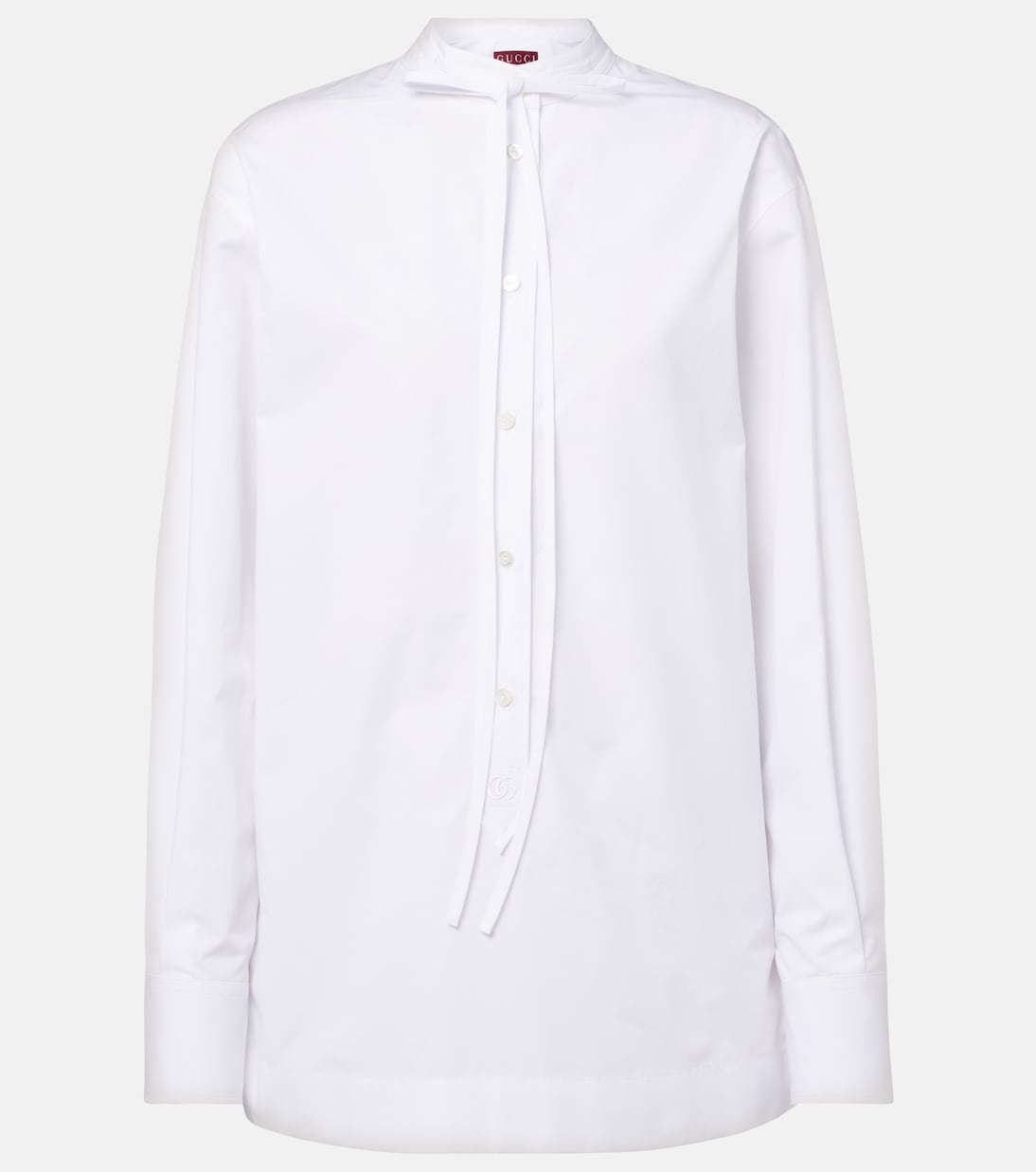 Double G cotton poplin shirt | Gucci