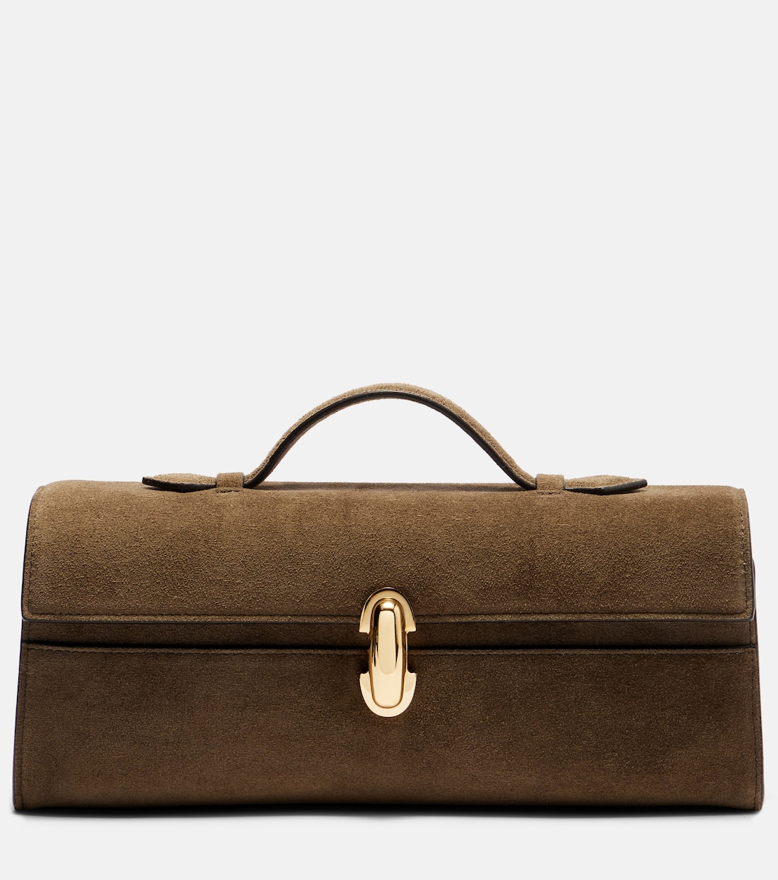 Slim Symmetry suede tote bag | Savette