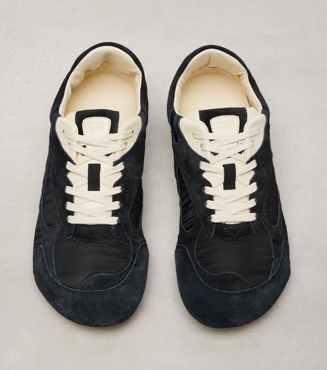 Orbit Flash suede-trimmed sneakers | Bottega Veneta
