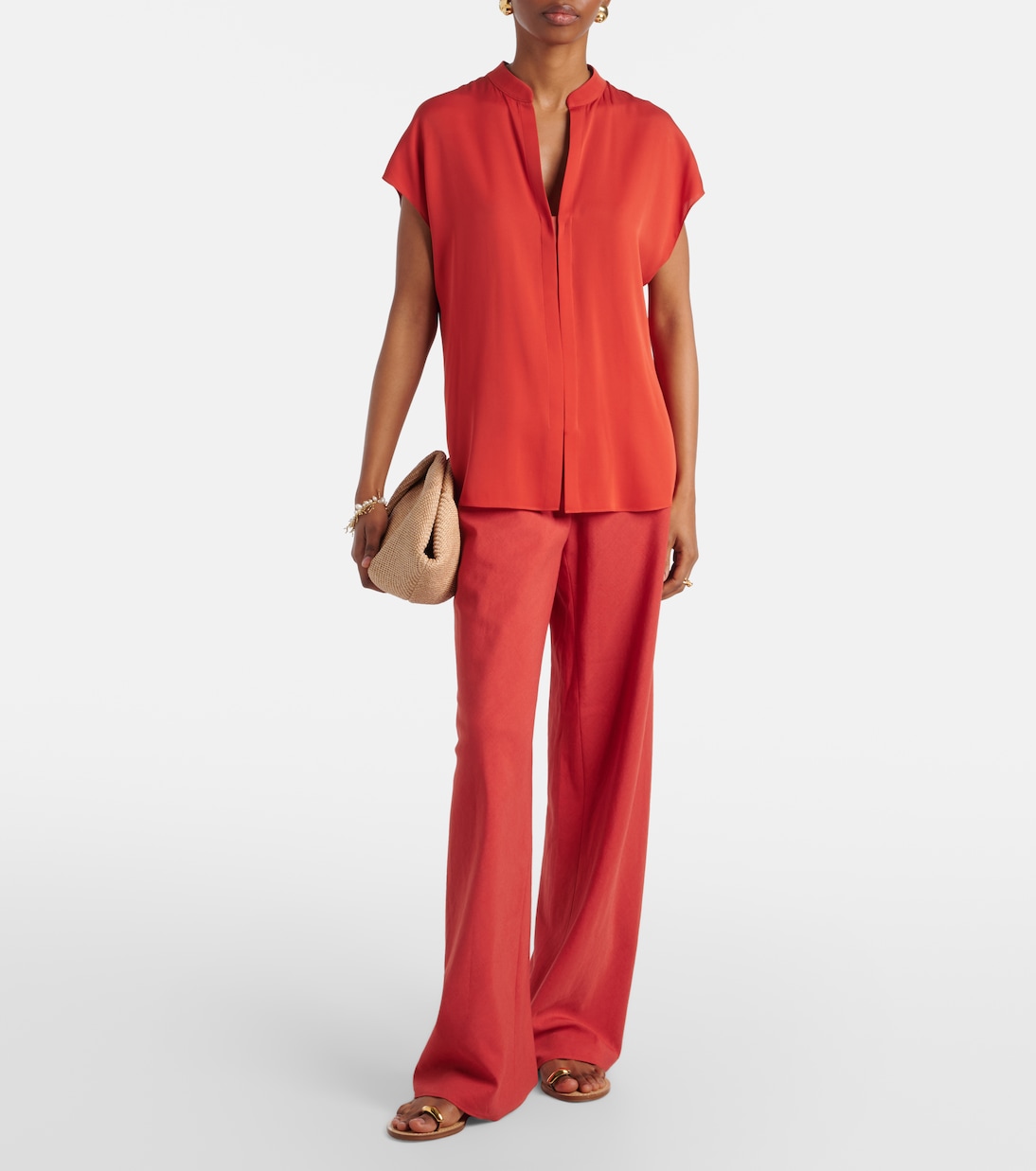 Silk-blend blouse | Vince