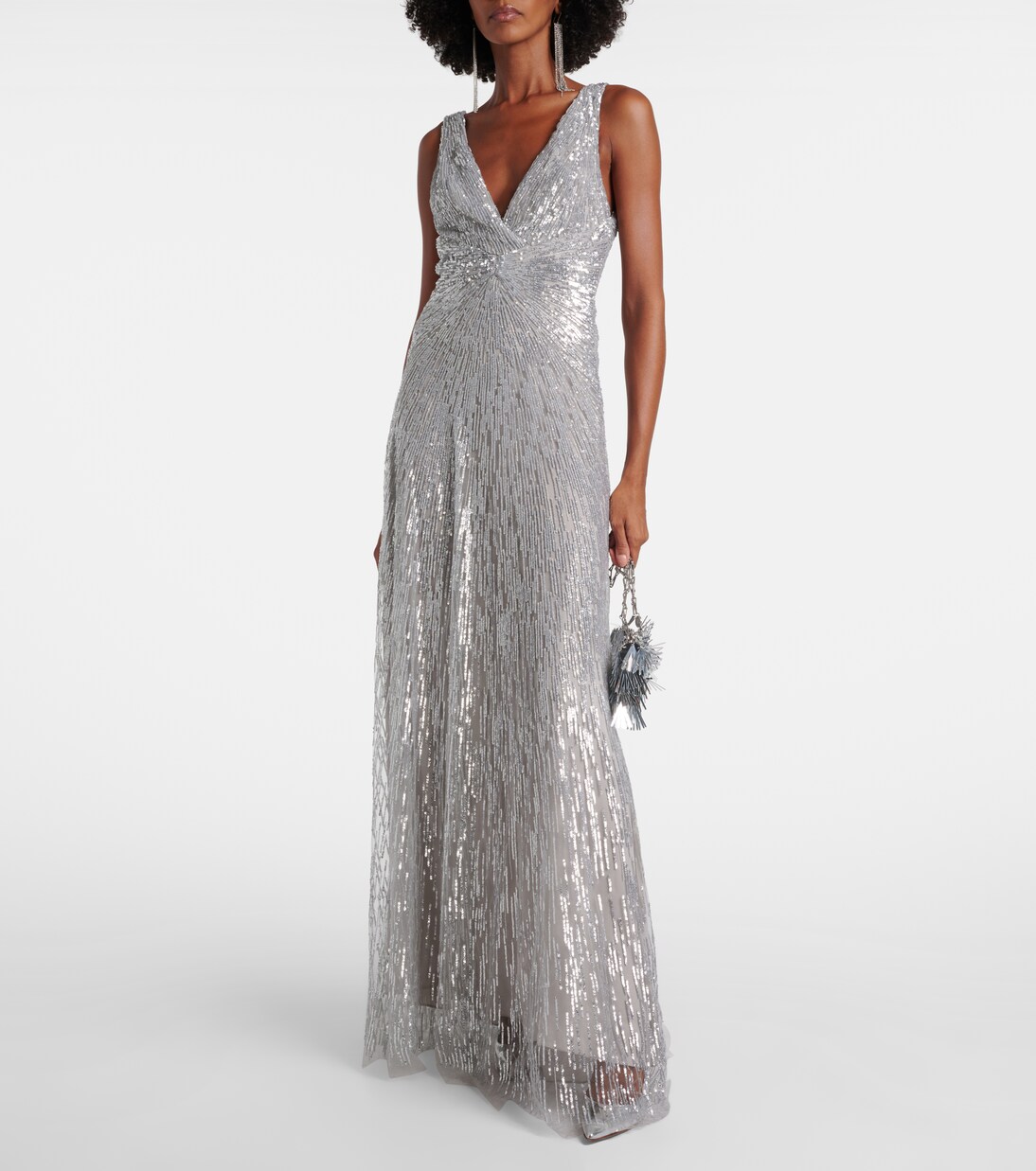 Sequined tulle gown | Monique Lhuillier