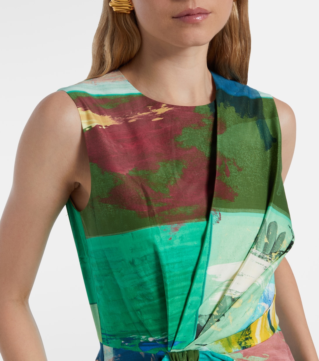 Nura bow-detail cotton cocktail dress | Roksanda