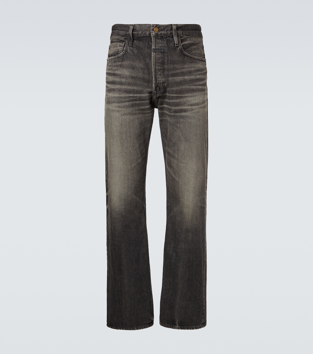Faded mid-rise straight jeans | Fear of God