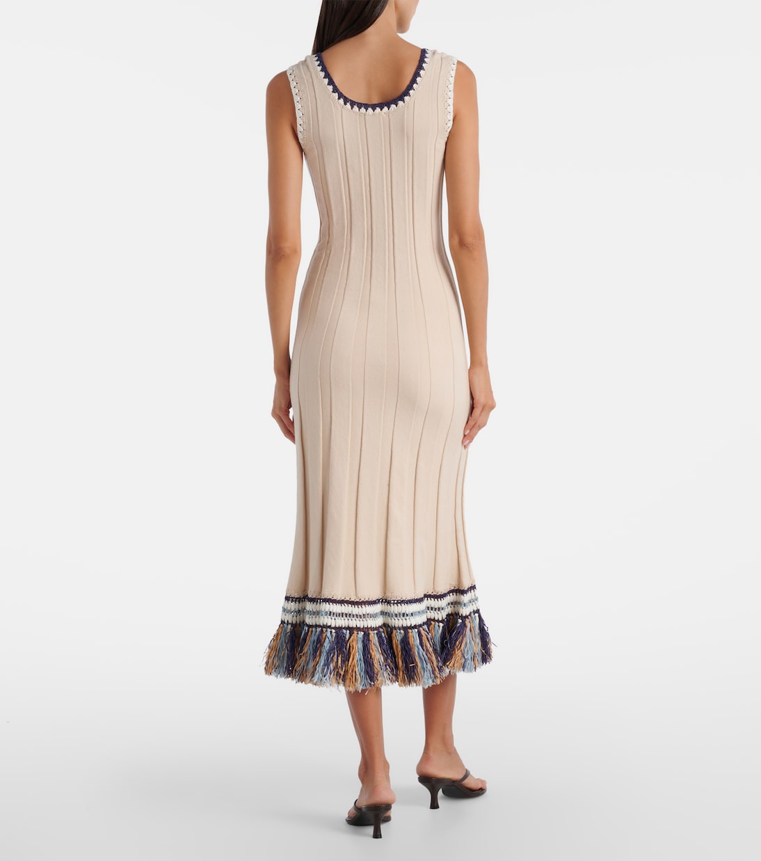 Julianna cotton and cashmere midi dress | Simkhai