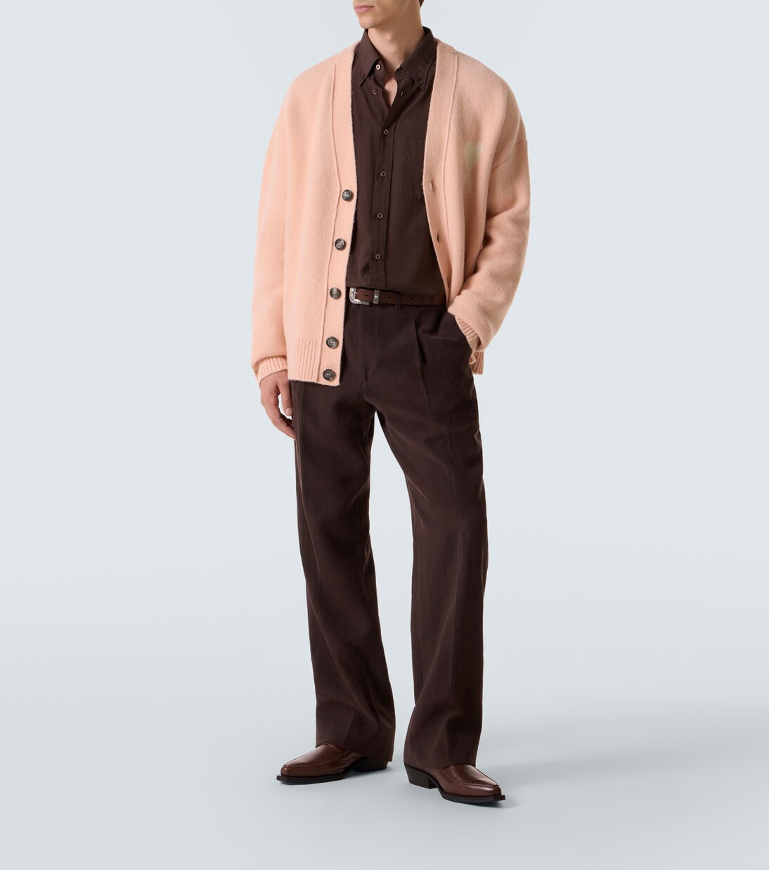 Ami De Cœur wool-blend cardigan | Ami Paris