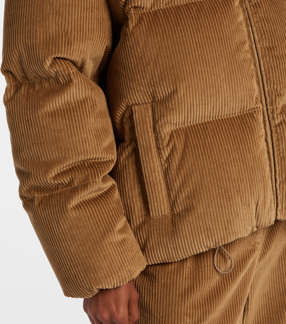 Cotton corduroy down jacket | Miu Miu