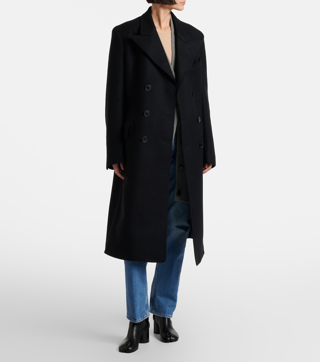 Double-breasted virgin wool coat  | Maison Margiela