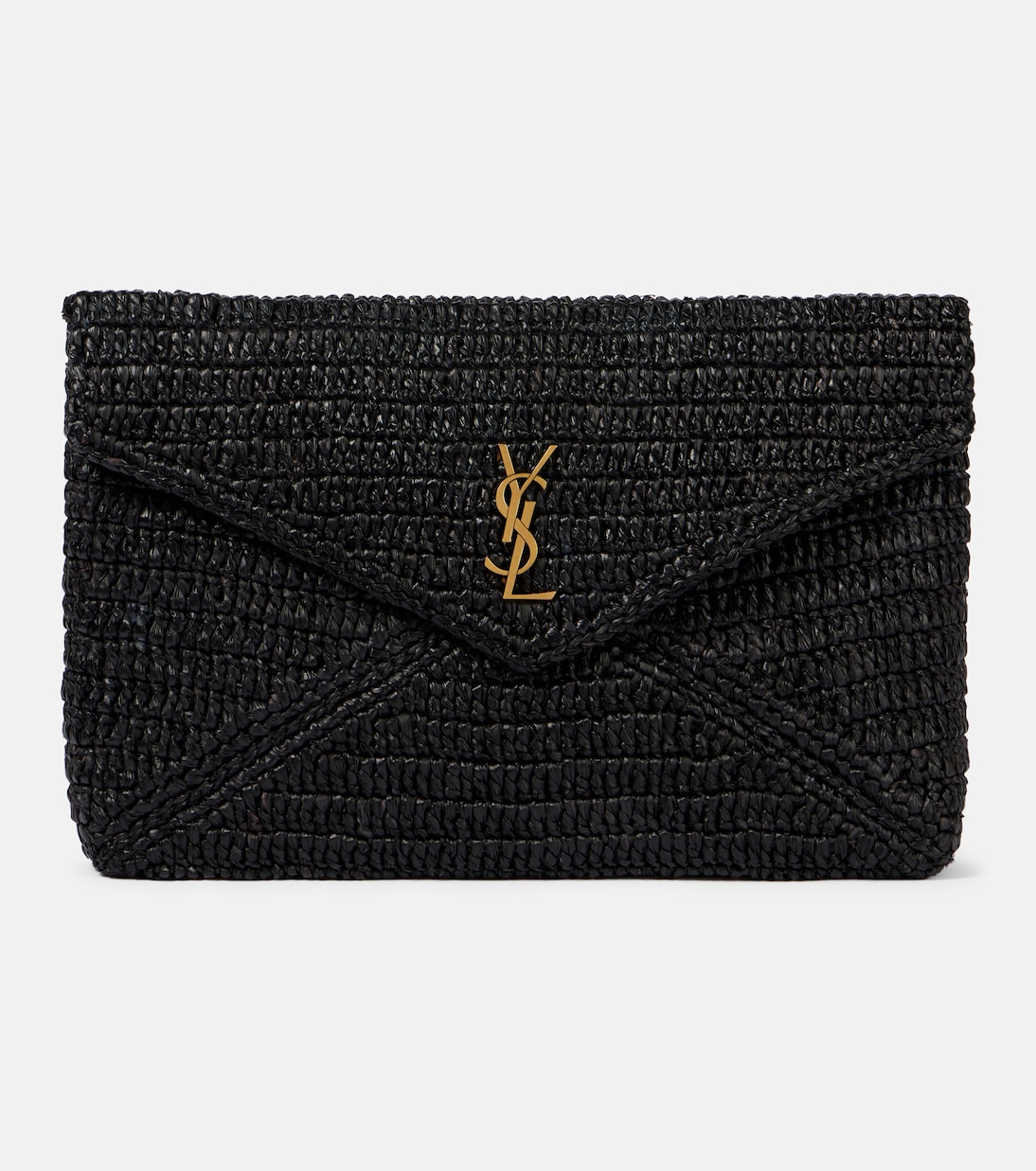 Cassandre Large raffia pouch | Saint Laurent