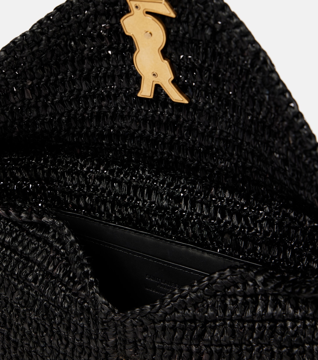 Cassandre Large raffia pouch | Saint Laurent