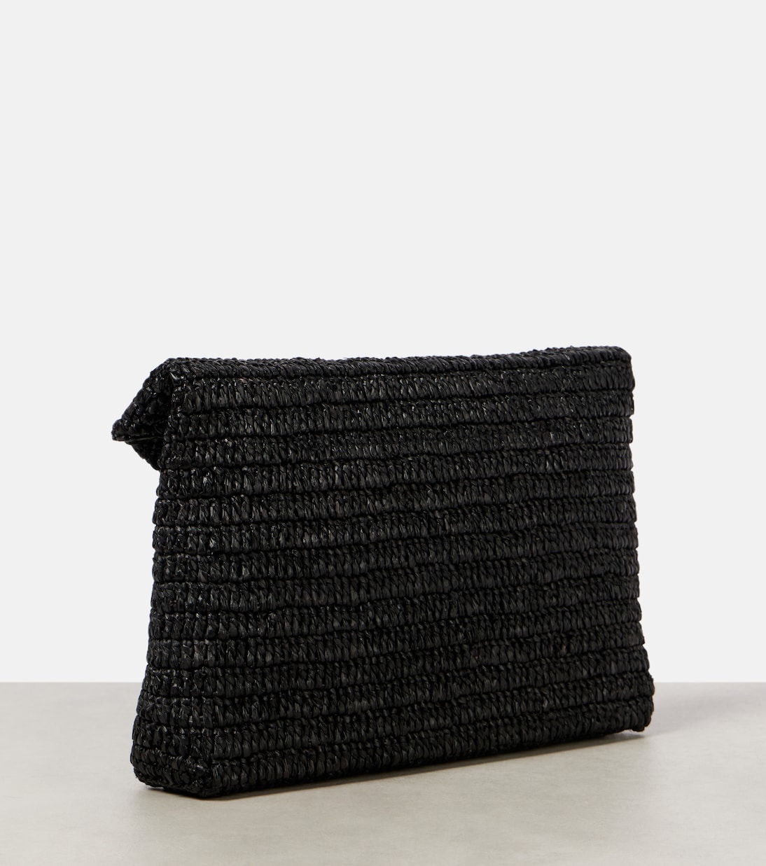 Cassandre Large raffia pouch | Saint Laurent