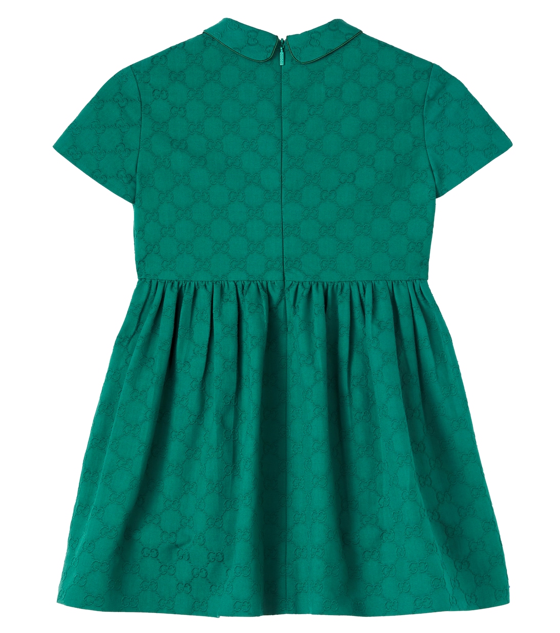 Vestido de algodón en jacquard con GG | Gucci Kids