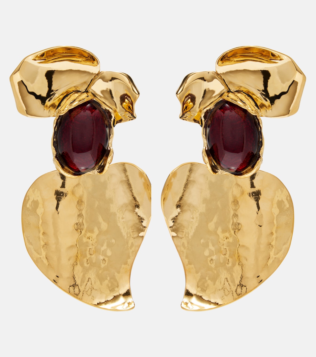 Embellished clip-on earrings | Saint Laurent