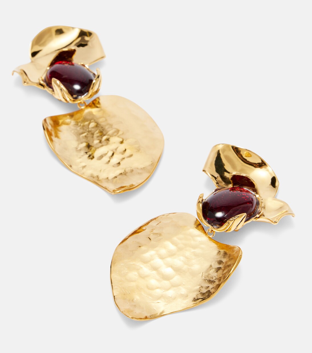 Embellished clip-on earrings | Saint Laurent