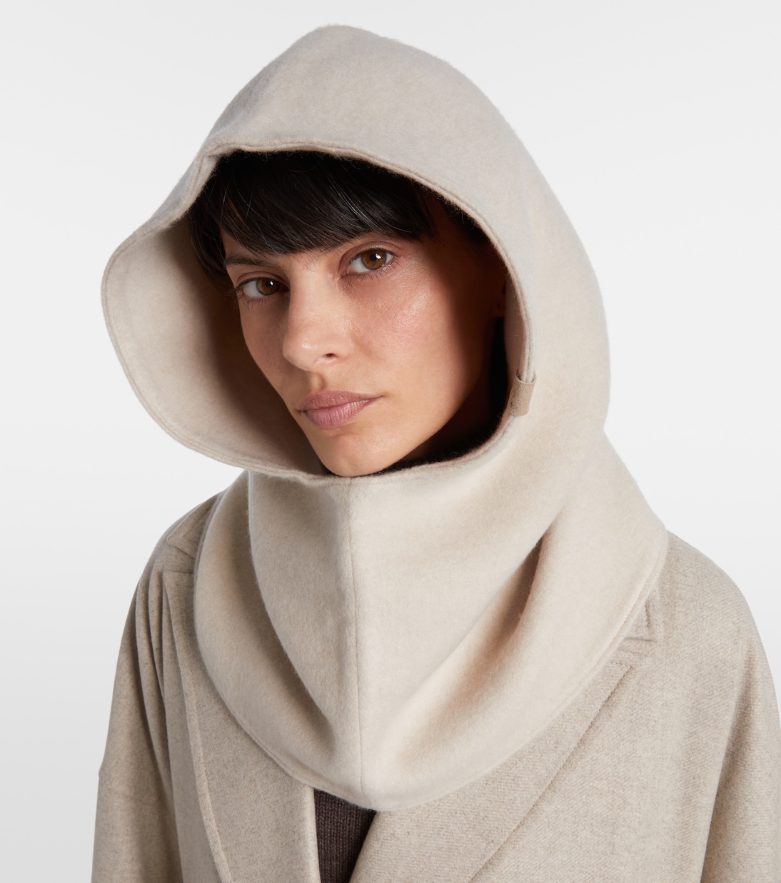 Knitted wool and cashmere hood | Brunello Cucinelli