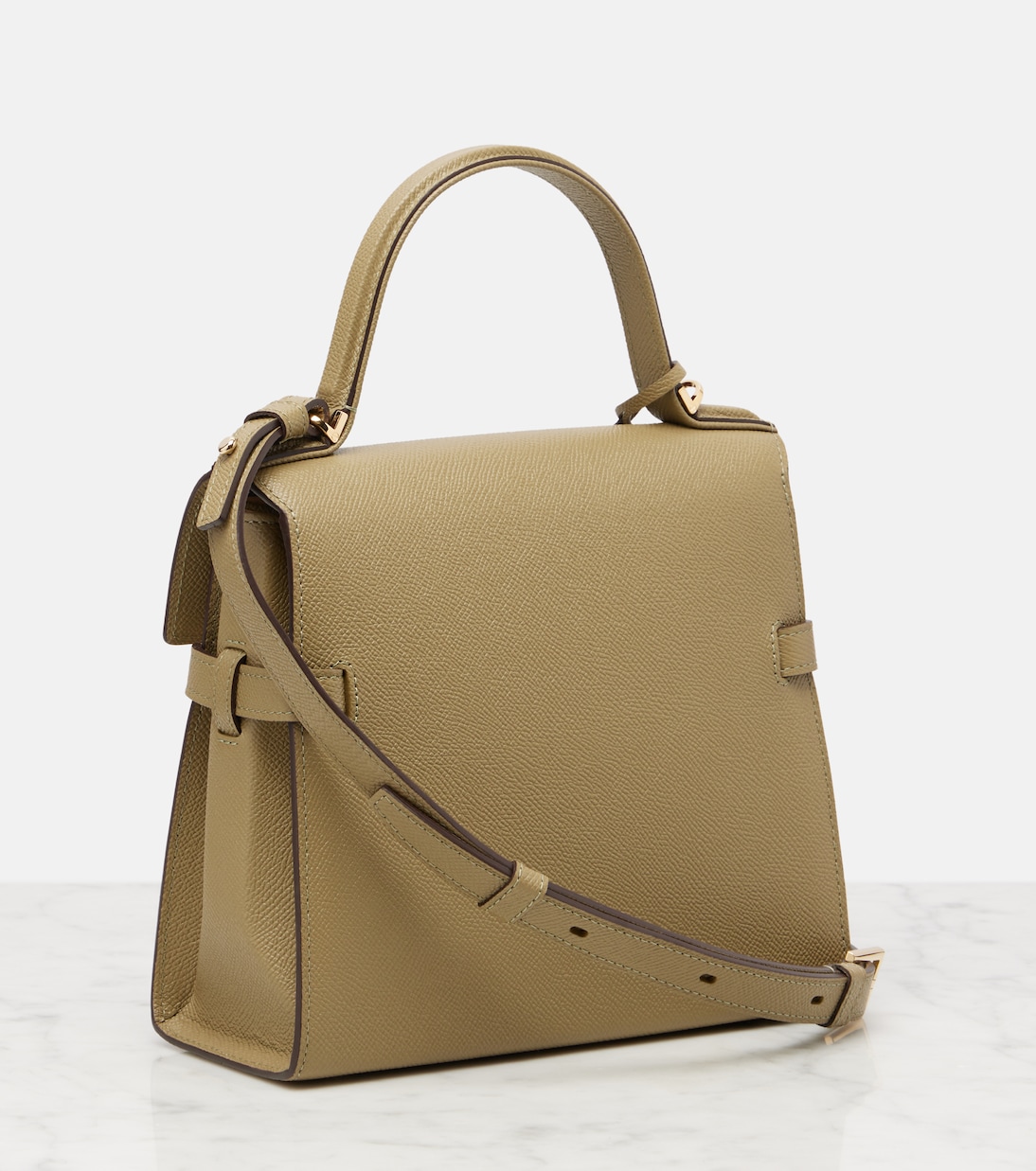 Tempête PM leather tote bag | Delvaux