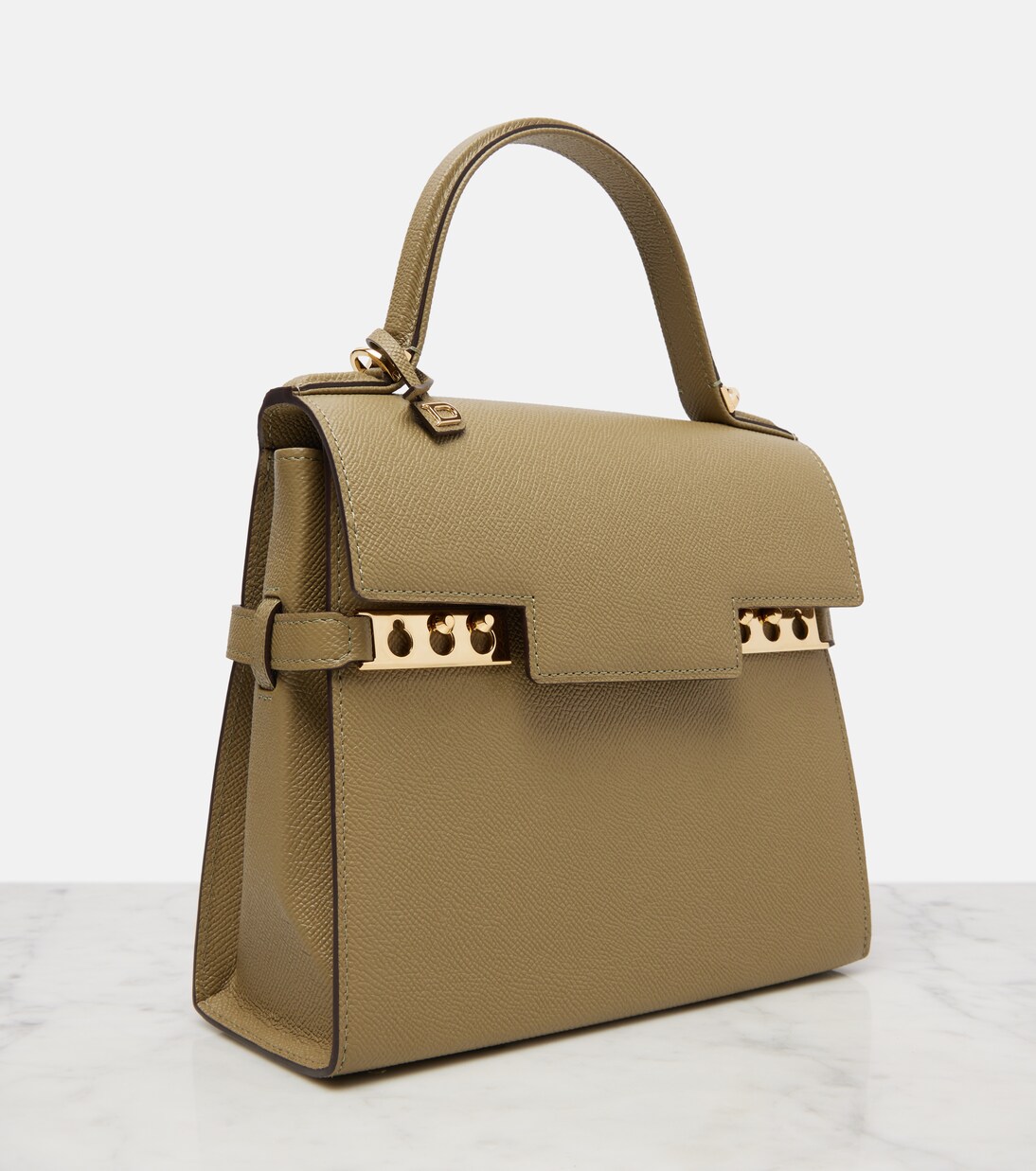 Tempête PM leather tote bag | Delvaux