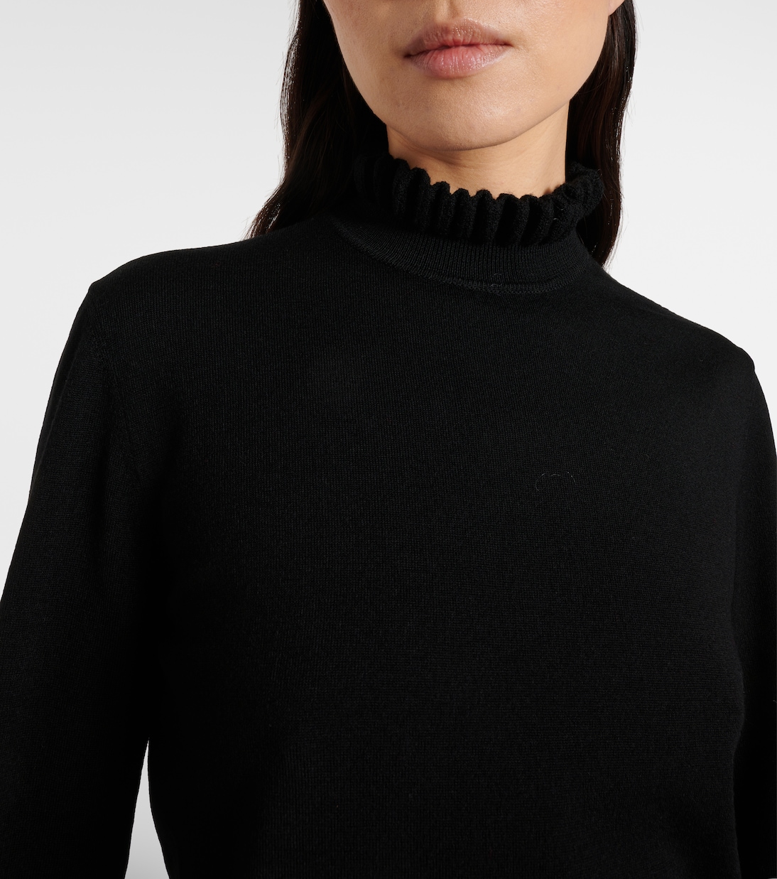 Jersey en mezcla de lana festoneado | McQueen