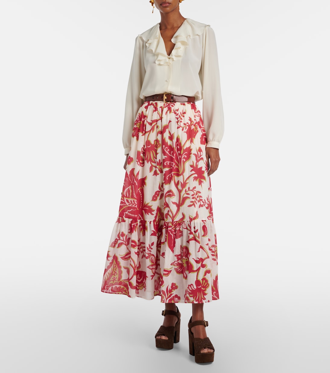 Paisley cotton maxi skirt | Etro