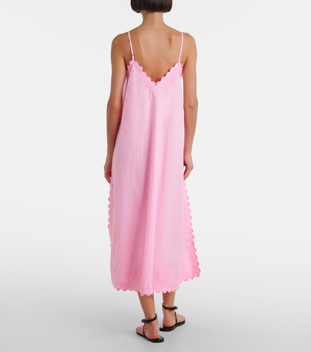 Cotton poplin midi dress | Juliet Dunn