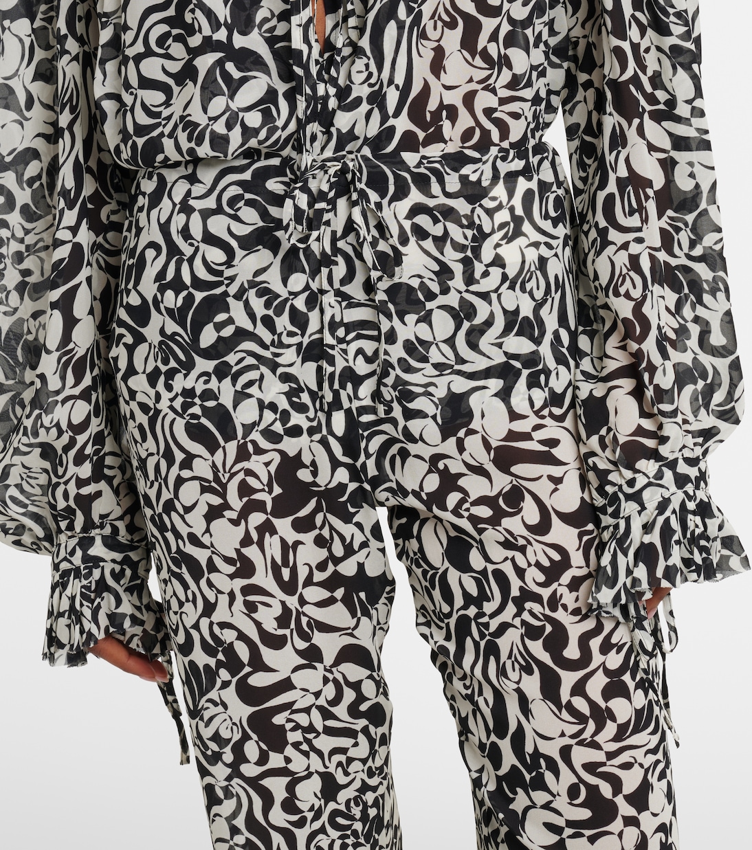 Printed straight pants | Dries Van Noten