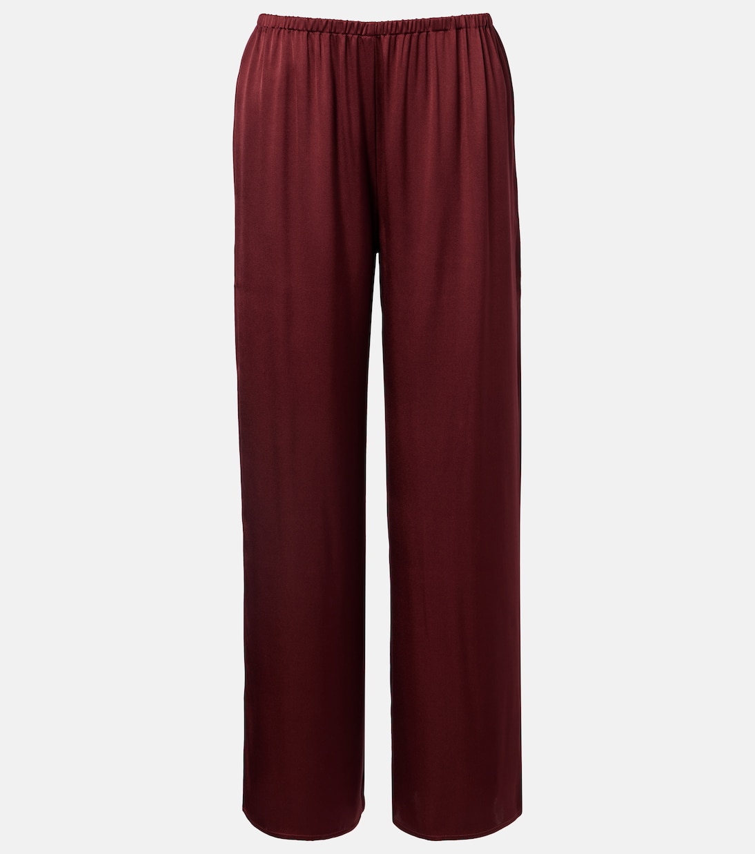 Austin silk satin wide-leg pants | Asceno