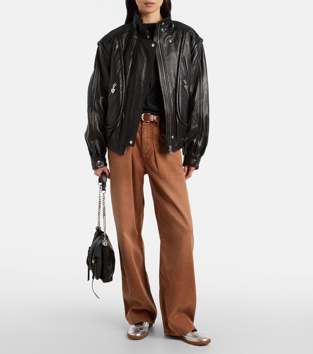 Kaycee metallic leather sneakers | Isabel Marant