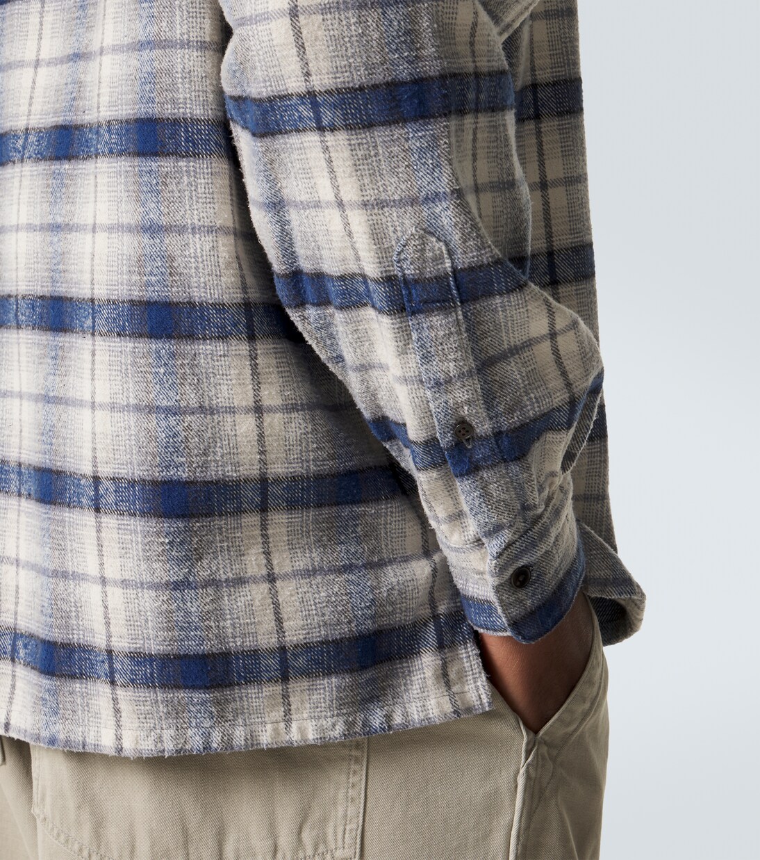 Vintage checked cotton and silk-blend shirt | A.Presse