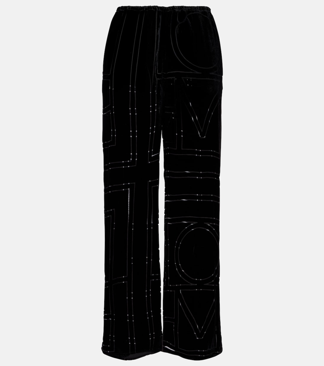 Pantalon ample en velours à logo | Toteme