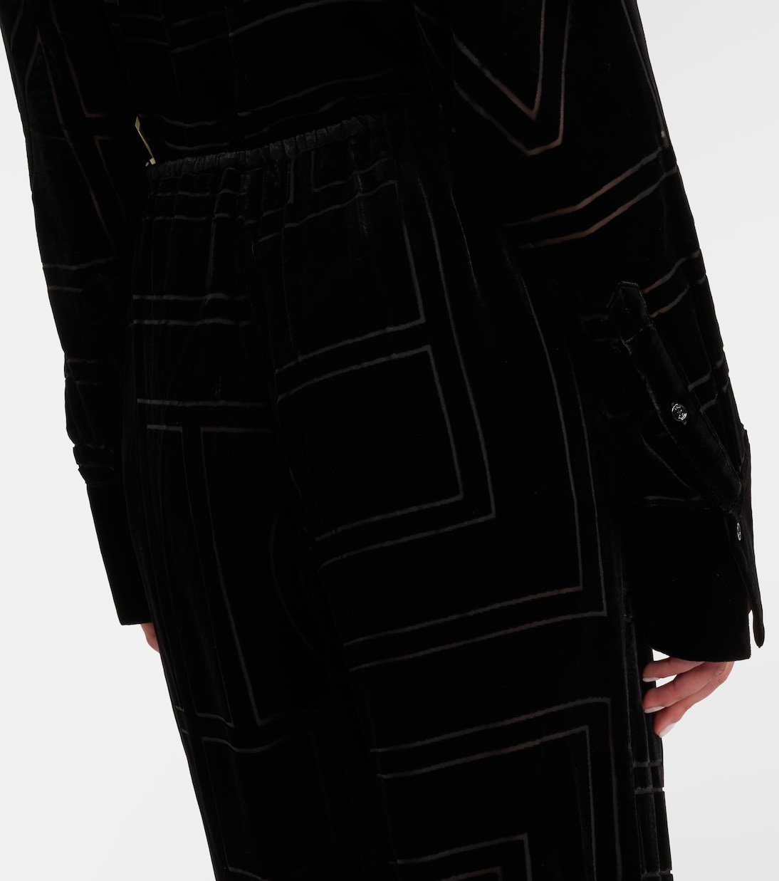 Pantalon ample en velours à logo | Toteme