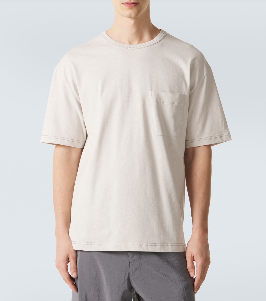 T-Shirt aus Baumwolle und Leinen | Lemaire