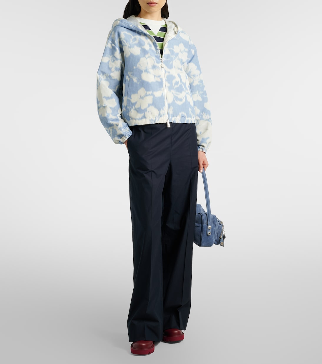 Chaqueta Noisetier floral con capucha | Moncler