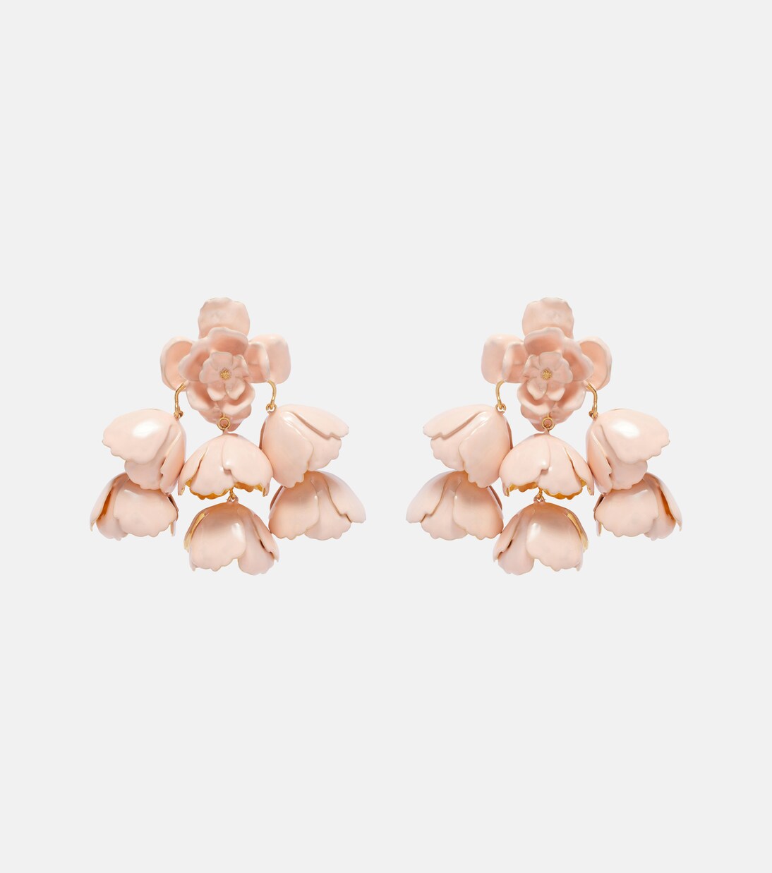 Flower Cloud enamel drop earrings | Chloé