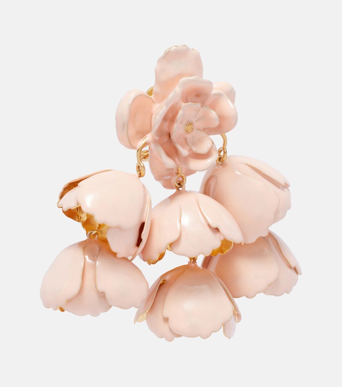 Flower Cloud enamel drop earrings | Chloé
