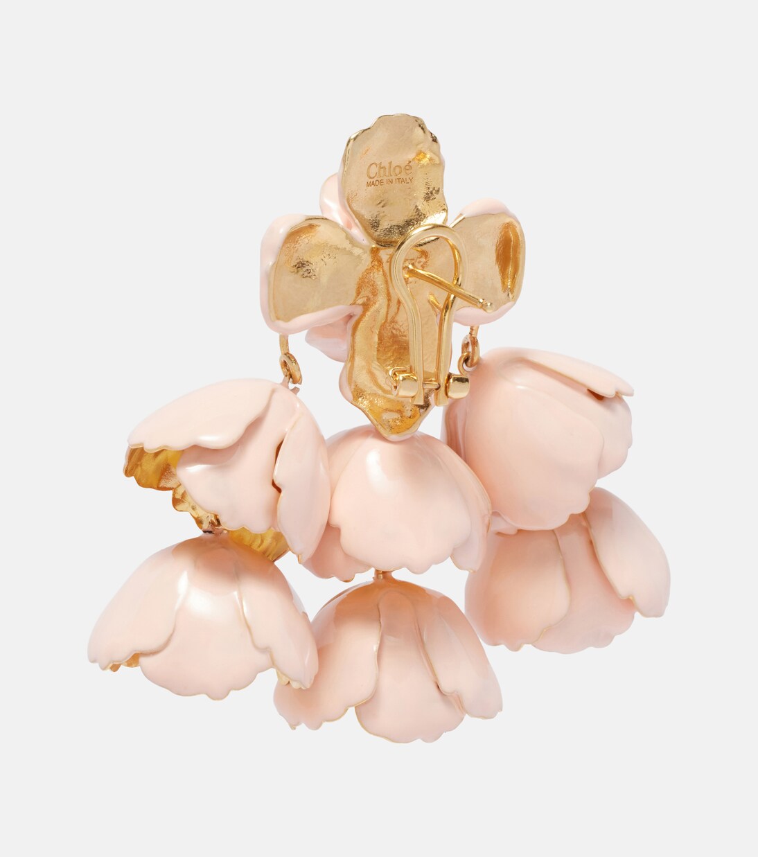 Flower Cloud enamel drop earrings | Chloé